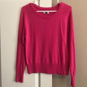 hot pink sweater!